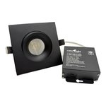 5 INCHES SQUARE BAFFLE LIGHT - 12WATT - 1000LM - PF0.9 - FT4 WIRE - 5CCT (2.7K - 3K - 3.5K - 4K