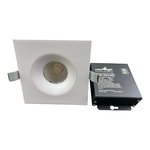 4 INCHES SQUARE BAFFLE LIGHT, 12WATT, 1000LM, PF0.9, FT4 WIRE, 5CCT (2.7K, 3K, 3.5K, 4K, 5K), CRI90