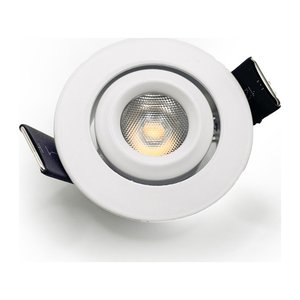 MINI LED SPOTLIGHT 2.5W - 24V DC - 175 LM - IP20 - CRI 80+ - DIMMABLE - 3000K - 30° - WHITE (CUT OUT 44MM)