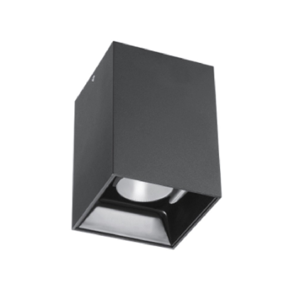 SURFACE-MOUNT LED SQUARE SINGLE HEAD DOWNLIGHTS - 15W - 120VAC - 1350LM - BEAM ANGLE 30° - 4000K - DAMP LOCATION - (CL-DL2-SS-15W-30D-4K-BL)