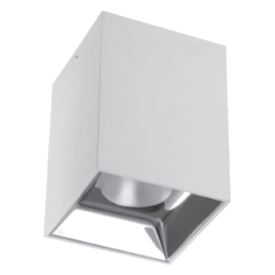 CL-DL2-SS-20W-30D-4K-WH - SURFACE-MOUNT LED SQUARE SINGLE HEAD DOWNLIGHTS, 20W, 120VAC, 1800LM, BEAM ANGLE 30°, 4000K, DAMP LOCATION