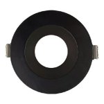 3.5 INCH ROUND FRAME WITH TRIM FOR DL3 SERIES - BLACK