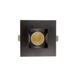 3.5 INCH SQUARE FRAME WITH TRIM FOR DL3 SERIES - BLACK