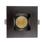 3.5 INCH SQUARE FRAME WITH TRIM FOR DL3 SERIES - BLACK