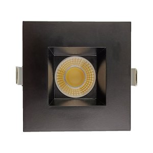 3.5 INCH SQUARE FRAME WITH TRIM FOR DL3 SERIES - BLACK