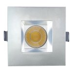 3.5 INCH SQUARE FRAME WITH TRIM FOR DL3 SERIES - WHITE