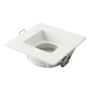 3.5 INCH SQUARE FRAME WITH TRIM FOR DL3 SERIES - WHITE