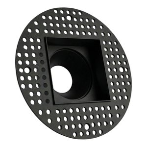 3.5 INCH SQUARE FRAME TRIMLESS FOR DL3 SERIES - BLACK