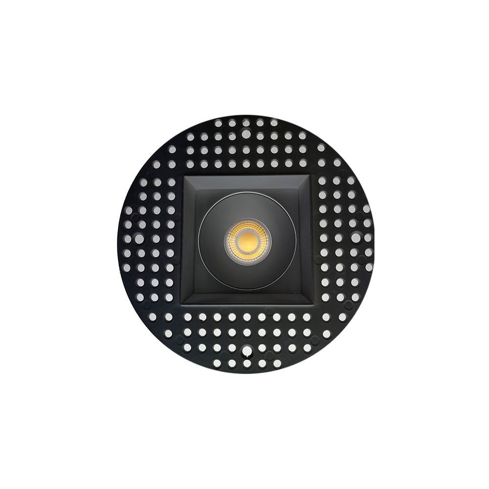 3.5 INCH SQUARE FRAME TRIMLESS FOR DL3 SERIES - BLACK