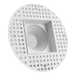 3.5 INCH SQUARE FRAME TRIMLESS FOR DL3 SERIES - WHITE
