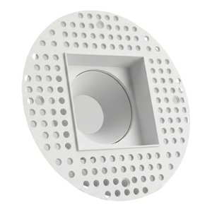 3.5 INCH SQUARE FRAME TRIMLESS FOR DL3 SERIES - WHITE