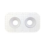 3 INCH DOUBLE ROUND FRAME TRIMLESS FOR DL3 SERIES, WHITE