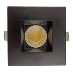 3 INCH SQUARE FRAME WITH TRIM FOR DL3 SERIES - BLACK