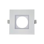 3 INCH SQUARE FRAME WITH TRIM FOR DL3 SERIES - WHITE
