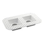 3 INCH DOUBLE SQUARE FRAME WITH TRIM FOR DL3 SERIES, WHITE