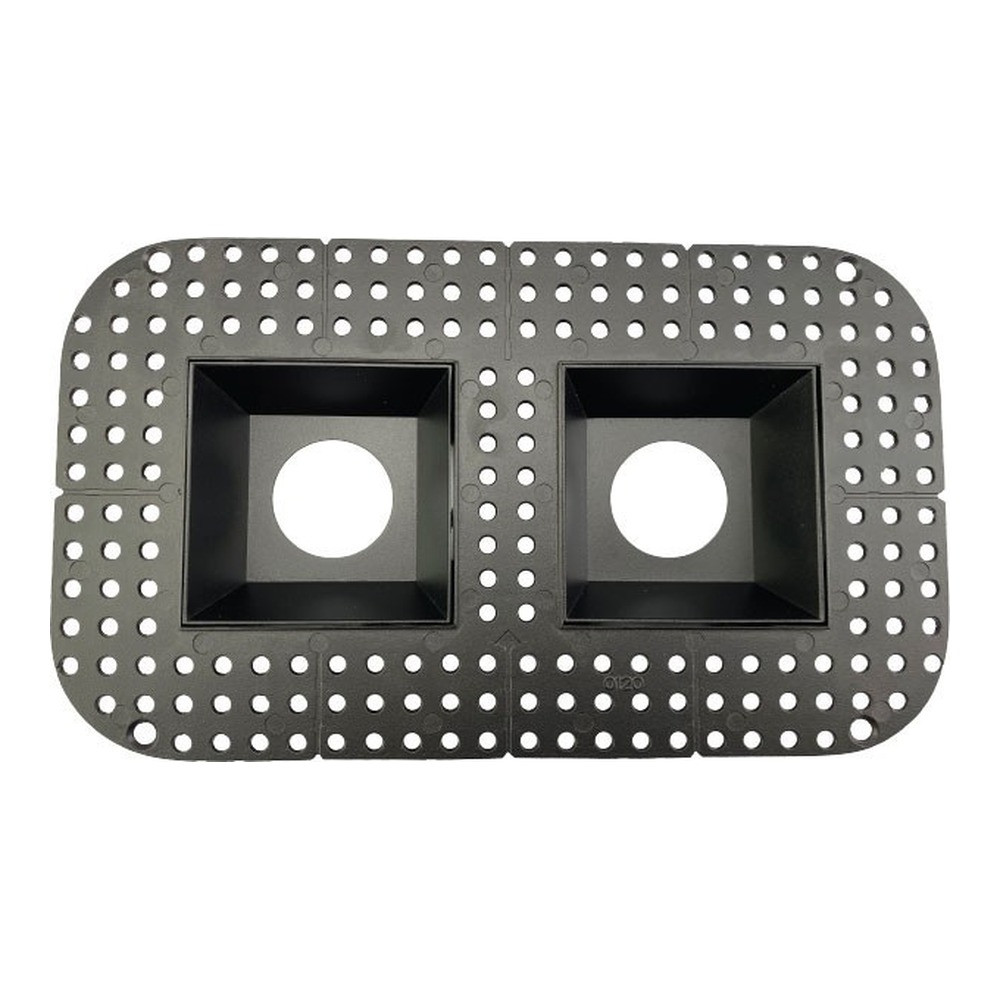 CADRE CARRÉ DOUBLE 3 POUCES AVEC GARNITURE POUR SÉRIE DL3 - BLANC