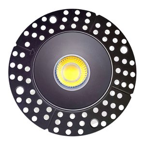 4 INCH ROUND FRAME TRIMLESS FOR DL3 SERIES - BLACK