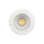 4 INCH ROUND FRAME TRIMLESS FOR DL3 SERIES - WHITE
