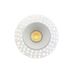 4 INCH ROUND FRAME TRIMLESS FOR DL3 SERIES - WHITE