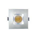 4 INCH SQUARE FRAME WITH TRIM FOR DL3 SERIES - WHITE