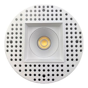4 INCH SQUARE FRAME TRIMLESS FOR DL3 SERIES - WHITE