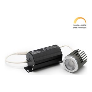 3 INCH MODULAR LED DOWNLIGHT, 9WATT, DIM TO WARM , BEAM ANGEL 40 DEGREE, CRI90, 800 LUMEN, CUT OUT