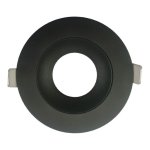 3-inch tiltable round frame with trim for DL3 series - Black