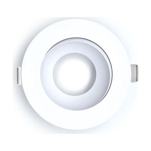 3-INCH TILTABLE ROUND FRAME WITH TRIM FOR DL3 SERIES, WHITE