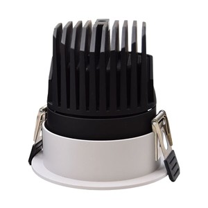 CL-DL5-R-12W-36D-5CCT-WH - 3 INCHES ANTI GLARE RECESSED DOWNLIGHT 120VAC 12W 750LM BEAM ANGLE 36D 5C