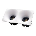LUMINAIRE ENCASTRÉ LED DOUBLE CARRÉ PAPILLON 3 POUCES 18W 5CCT BLANC — CANOLIGHT