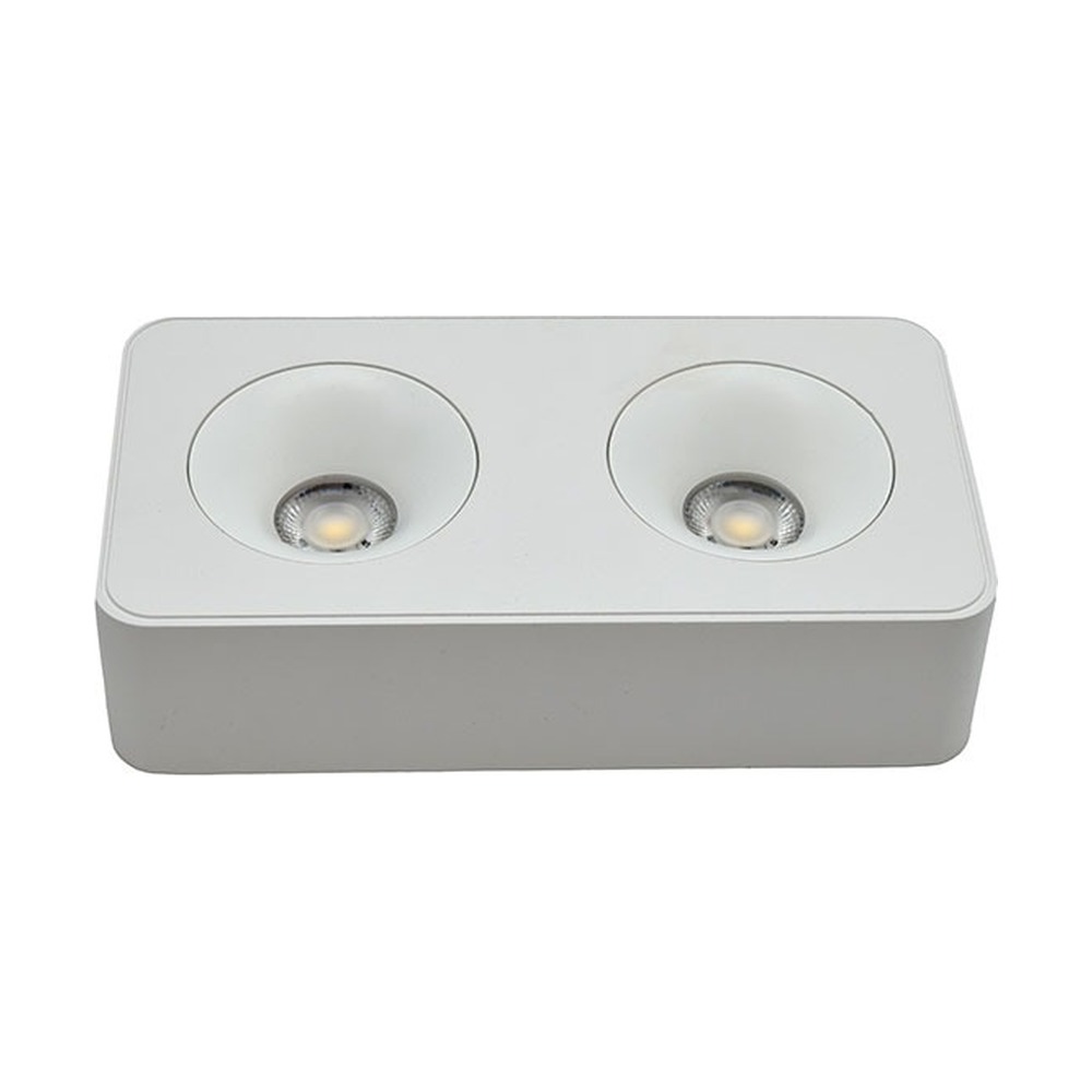 LUMINAIRE LED ENCASTRABLE CARRÉ EN SAILLIE 4 POUCES 20W 5CCT DIMMABLE – CL-DL7-D20-5CCT-WH
