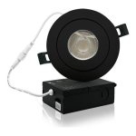 3.5 INCHES RECESSED LED GIMBAL MULTI DIRECTION 8W  - 10-130 V AC - WET LOCATION IC-RATED - 830 LM - CRI>85 - 5CCT -