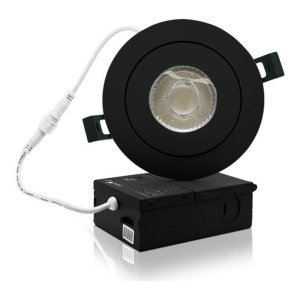 3.5 INCHES ENCASTRÉ LED GIMBAL MULTI DIRECTION 8W  - 10-130 V AC - WET LOCATION IC-RATED - 830 LM - CRI>85 - 5CCT -