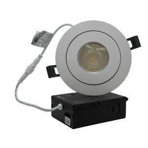 4 INCHES RECESSED LED GIMBAL MULTI DIRECTION 9W - 90-130 V AC - WET LOCATION - IC-RATED - 950 LM - 40° - CRI 85+ - 5CCT - DIMMABLE - FT4 WIRE - BLACK (CUT OUT105~114MM)