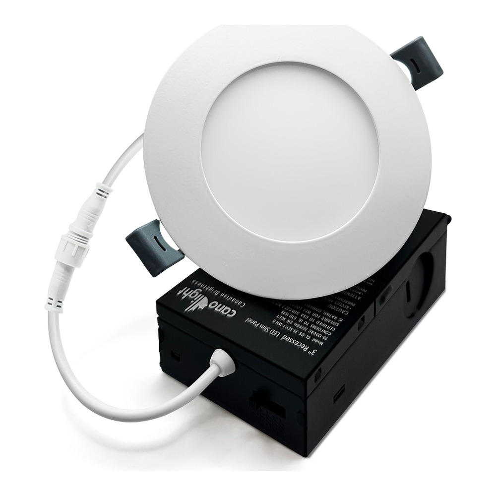 3 INCHES SMD DOWNLIGHT 6W 90-130 V AC - IP20 -UP TO 530LM -CRI 85+ - 5CCT -120DEG - WHITE