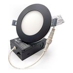4 INCHES SMD DOWNLIGHT WITH NIGHTLIGHT 9+2 W - 90-130 V AC IP20 - UP TO 800 LM - CRI 85+ - 5CCT - DIMMABLE - 120 ° - BLACK (CUT OUT105-114MM)