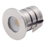 2 INCHES LED IN-GROUND LIGHT 3W 12-24VDC/9-17VAC 3000K IP67 250LM 30D BEAM ANGLE STAINLESS STEEL 304 BODY