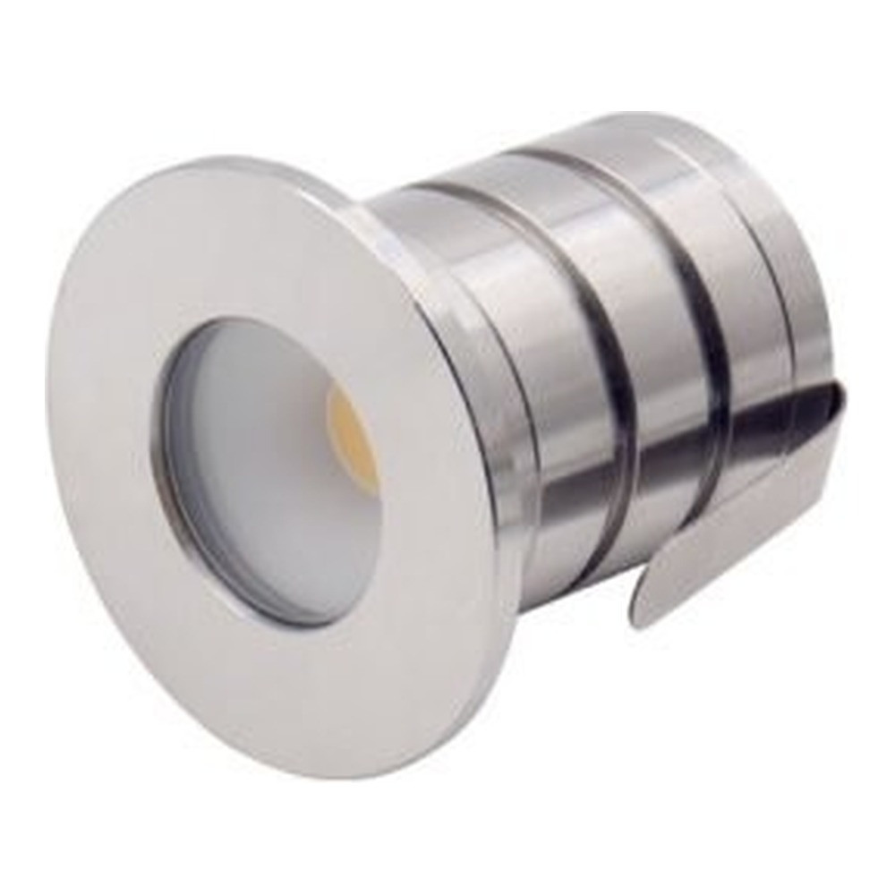 2 INCHES LED IN-GROUND LIGHT 3W 12-24VDC/9-17VAC 3000K IP67 250LM 30D BEAM ANGLE STAINLESS STEEL 304 BODY