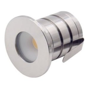 2 INCHES LED IN-GROUND LIGHT 3W 12-24VDC/9-17VAC 5000K IP67 250LM 30D BEAM ANGLE STAINLESS STEEL 304 BODY