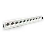LED RECESSED LINEAR BLADE LIGHT 10 HEADS 120VAC 20W BEAM ANGLE 38DEG 1650LM CRI 90+ PF 0.9+ DAMP LOCATION 3000K WHITE