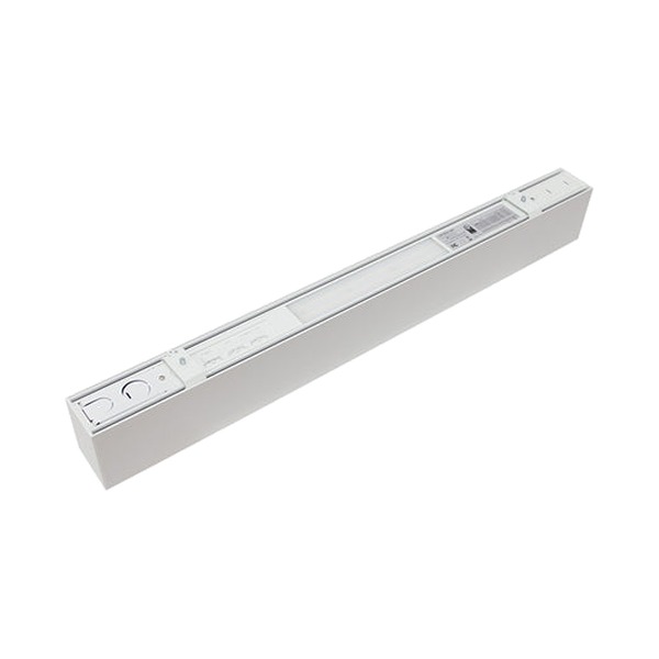 4 FT LINEAR LIGHT 120-347VAC 3 POWER ADJUSTABLE (30/40/50W) 0-10V DIMMING RA 80+ LM130LM/W 3CCT (3000K, 3500K, 4000K) UP AND DOWN LIGHTS WHITE BODY