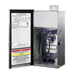 LED OUTDOOR LIGHT TRANSFORMER - 120V AC 60HZ INPUT - 12V OR 14V AC OUTPUT - 300W - IRON HOUSING - HIGH TEMPERATURE ALUMINUM CORE - BUILT-IN PHOTOCELL AND TIMER - 222*156*103MM