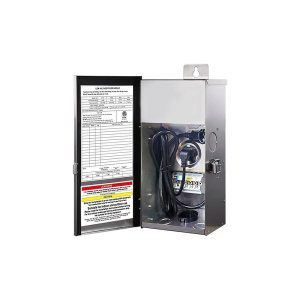 Transformateur LED extérieur - Entrée 120V AC 60Hz - Sortie 12V ou 14V AC - 100W - Boîtier en fer - Haute température