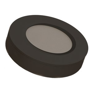 LED PUCK LIGHT 3W - 24V DC - 3CCT - 220 LM - CRI 80+ - DIMMABLE ALUMINUM RING AND HOUSING 69X15.5 CUTTING SIZE MATT BLACK CETL CERTIFICATE BLACK
