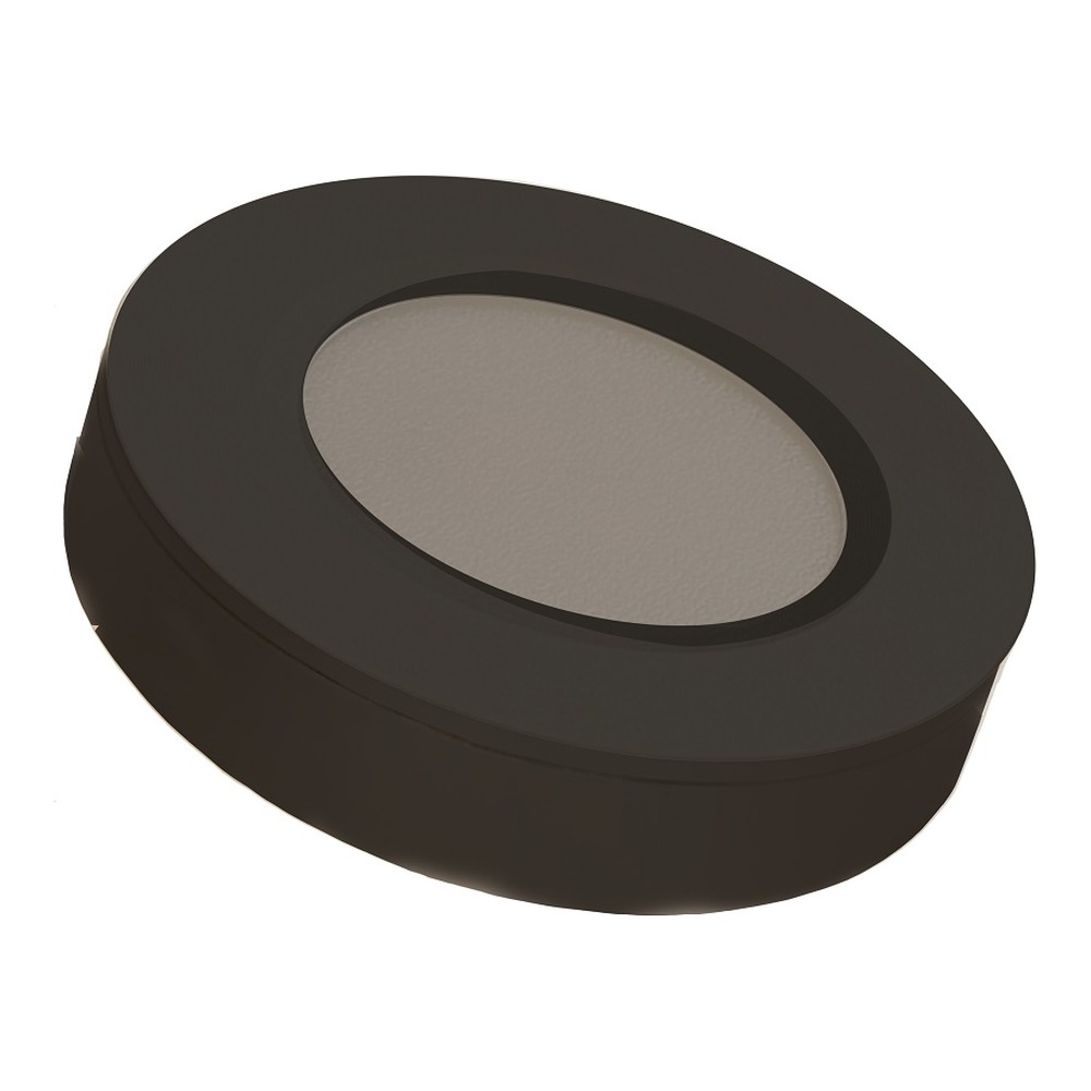 LED PUCK LIGHT 3W - 24V DC - 3CCT - 220 LM - CRI 80+ - DIMMABLE ALUMINUM RING AND HOUSING 69X15.5 CUTTING SIZE MATT BLACK CETL CERTIFICATE BLACK