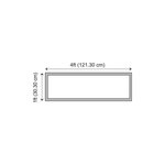LED PANEL SURFACE MOUNTED KIT 1X4 FT