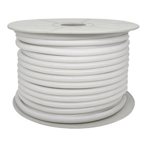 360 DEGREE HIGH VOLTAGE LED STRIP LIGHT 7W/M-110V-IP65-30M/ROLL-50CM CUTTING SIZE, 400LM/M, DIAMETER 13MM, 3000K, WITH ONE RECTIFIER, 5PCS END CAPS, 20PCS CLIPS, 40PCS SCREWS