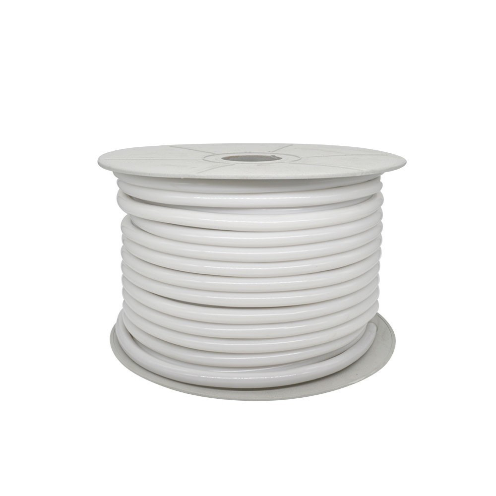 360 DEGREE HIGH VOLTAGE LED STRIP LIGHT 7W/M-110V-IP65-30M/ROLL-50CM CUTTING SIZE - 400LM/M - DIAMETER 13MM - (CL-ST-360-7-11065-3K)