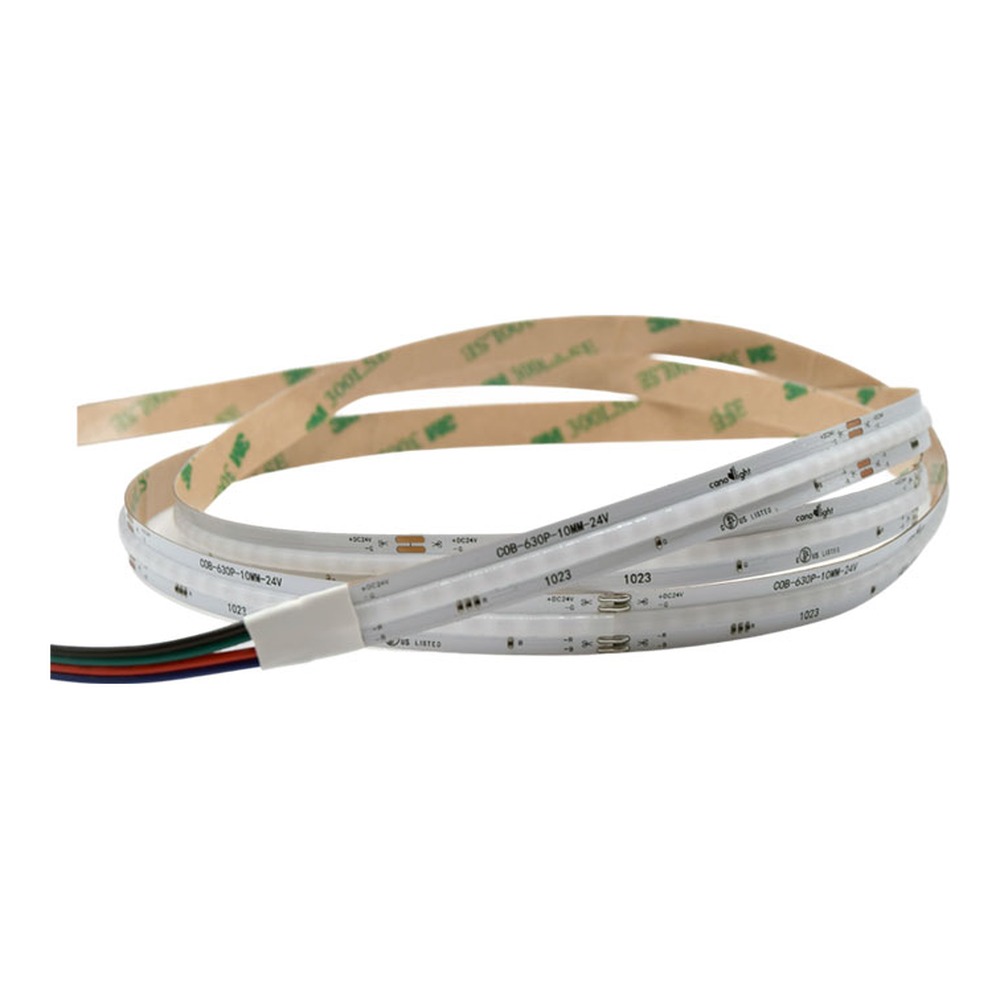 LONG RUN COB LED STRIP LIGHT 10MMPCB WIDTH 630LED/M 10M/ROLL IP20 RGB