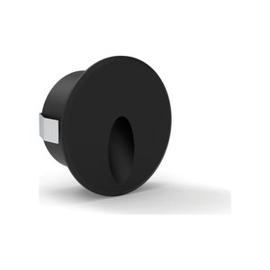 ROUND STEP LIGHT 3W/24VDC DIA 50X27MM, SMD3535, 80LM/W, TRIAC DIMMABLE DAMP LOCATION 4K BLACK